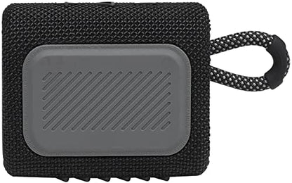 JBL Go 3 - Portable Bluetooth Speaker, Built-in Battery, Waterproof and Dustproof, Bonus Keychain LED Included - Black - color: Black
