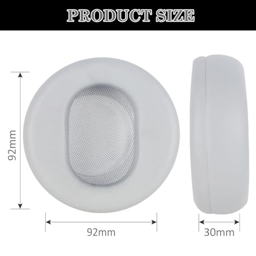 Aiivioll Replacement Ear Pads for Microsoft Surface 1/2 Headphones, Protein Leather Memory Sponge Ear Cushion Compatible Surface 1/2 Headphones, Headphone Accessories Ear Muff Repair Parts (Gray) - color: Gray