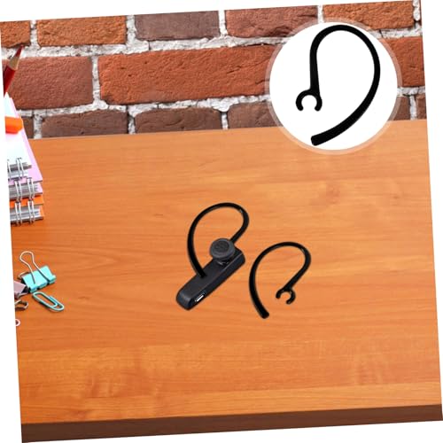 10pcs Silicone Earbud Tips with Anti-Slip Ear Hooks Comfortable Durable Earbud Accessories for Running and Gym Use Enhanced Sound Stability