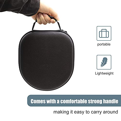 ProCase Hard Travel Case for Sony Headphones -Black | Fits WH-CH720N/WH-CH710N/WH-CH520/WH-CH510/WH-1000XM5/WH-1000XM4/WH-XB910N & Bose 700, Carrying Bag with 2 Dust Covers - color: Black
