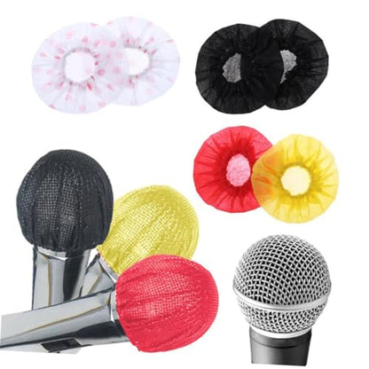 EXCEART Disposable Microphone Cover Set Non-woven Fabric 66pcs/mic Windscreen for Ktv - color: Black