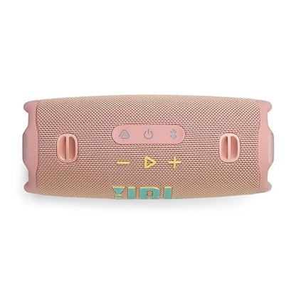 JBL Charge 6 Portable Bluetooth Speaker, Waterproof, Drop-Proof - Pink | Long Battery Life Up To 28 Hours, Quick Charging, Built-In Powerbank, Weatherproof For Outdoor, Poolside, And Shower Use - color: Pink