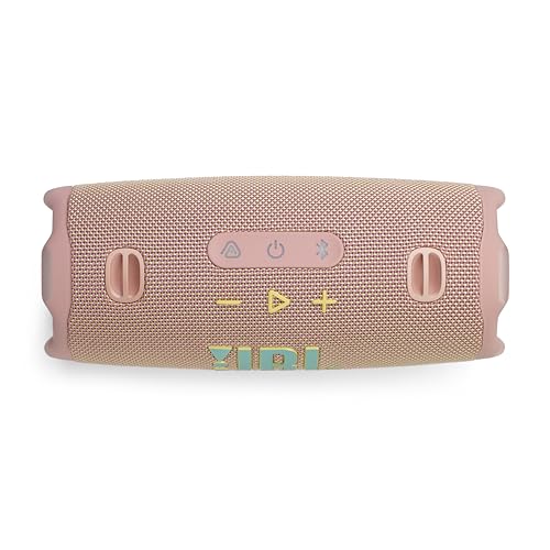 JBL Charge 6 - Wireless Portable Bluetooth Speaker, Waterproof, Dustproof and Drop-Proof, with AI Sound Boost, Auracast Multi-Speaker Connection, 28Hrs of Playtime, Pink (Renewed) - color: Pink