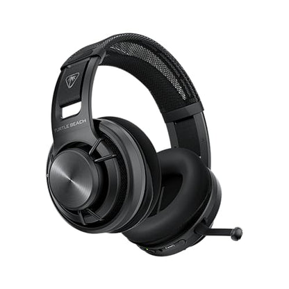 Turtle Beach Atlas Air Wireless Open-Back Headset for PC, PS5, PS4, Mobile | PlayStation, 24-Bit High-Fidelity Audio, Adjustable Mic, Rechargeable 50-Hr Battery, Memory Foam Cushions, Lightweight, Black