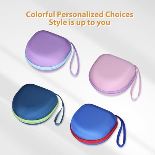 Kids Headphones Case for iClever/Acer Etc Headphone,Pink+Purple,Case Only | for iClever BTH12 HS19 BTH20 BTH22 BTH26/Candy Bila/Acer/JBL/MIDOLA/JoySpark/JLab/ADOOPE/Spiderman/EarFun/ Etc Kids Headphone - color: Pink+Green Edge