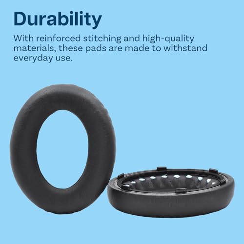 Ear Pads Replacement for Bose NC700 / Bose 700 Noise Cancelling Headphone by MMOBIEL - Protein PU Ear Pad Cushions - Earpads Replacement – Black - color: Black