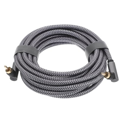 VANZACK 5m Digital Coaxial Audio Cable with Braided Dual Shielded Cord and Gold-Plated Connectors for Subwoofers and Home Theater Systems