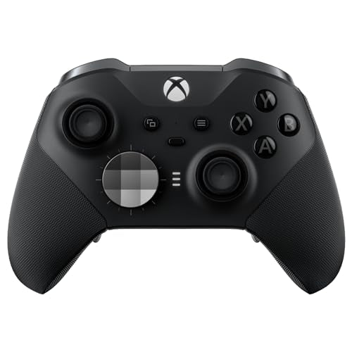 Xbox Wireless Gaming Controller | Elite Series 2 | Black | Consoles, PCs, TVs, mobile, and more | Adjustable Thumbsticks | Trigger Locks - color: Black