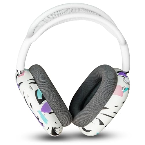WC ShellZ Max - Protective Shell Covers for AirPods Max 1 & 2 | Made by Wicked Cushions | Made with Premium Silicone | 90's White - color: 90's White
