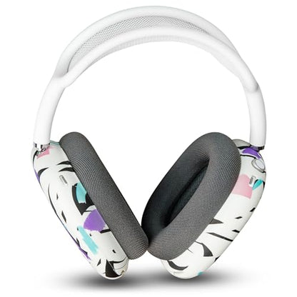 WC ShellZ Max - Protective Shell Covers for AirPods Max 1 & 2 | Made by Wicked Cushions | Made with Premium Silicone | 90's White - color: 90's White