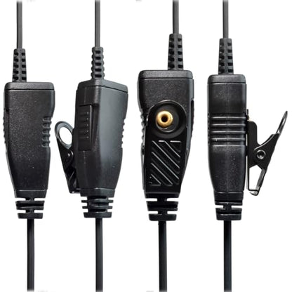 HYS Walkie Talkie Headset for Cobra 2.5mm Microtalk Radio, Acoustic Tube Earpiece with Mic PTT for Cobra 1Pin MT200 MT525 MT550 PR375 PR385 CX105 CX112 CXT145 CXT235 CXT345 CXT545 CXR925 Two Way Radio