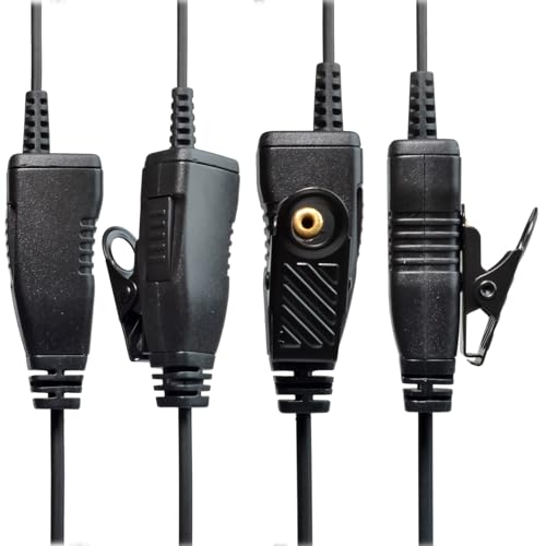 HYS Surveillance Headset Earpiece Clear Acoustic Coil Tube Earbud Audio Kit for Kenwood PUXING Baofeng UV-5R BF-888S 2 Way Radio