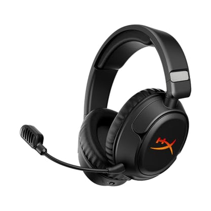 HyperX Cloud Flight 2 – Wireless Gaming Headset, Customizable RGB Lighting with Removable Earcup Plates, up to 100 Hours of Battery Life, 2.4GHz & Bluetooth, Multi-Platform Compatibility - Black - color: Black