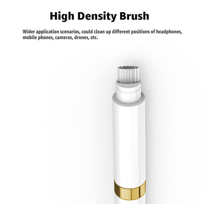 Dual-Brush Earbud Cleaning Pen | 4-in-1 Pro Kit for Precision & Durability, Tool Compatible with Airpods, Galaxy Buds, All Wireless Headsets -Gold - color: Gold