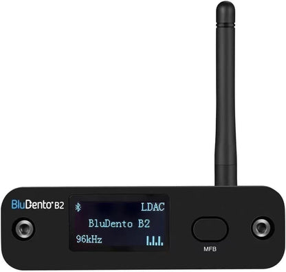 B2 LDAC/aptX HD Bluetooth 5.1 Hi-Fi Audio Receiver with ESS DAC,OLED Display,RCA,Optical & Coaxial,Extended Range for Home Stereo