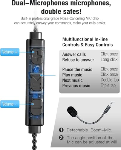 USB Headset with Mic for PC-Laptop,Open Ear Headphones Design for Long Wear, Computer Headset with Call Noise Reduction Premium Stereo Sound for Call Center, MS Teams, Skype, Webinars and More (Black)