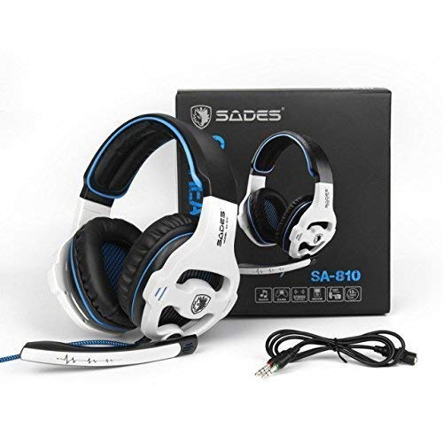 Xbox Gaming Headset for Xbox Series, Xbox One,PS4, PlayStation, PS5 Over Ear Headphone with Mic Noise Cancelling(White) - color: SA810 White
