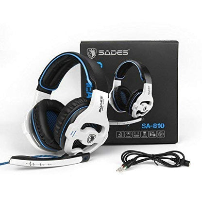 Xbox Gaming Headset for Xbox Series, Xbox One,PS4, PlayStation, PS5 Over Ear Headphone with Mic Noise Cancelling(White) - color: SA810 White