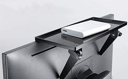 Mount Plus 09-02 Top Shelf TV Mounting Bracket 12-inch Wide Platform | Holds Speaker, Streaming Device | Protective Ledges | Made for Apple TV and Remote - color: 1 Pack Black Protective Ledges
