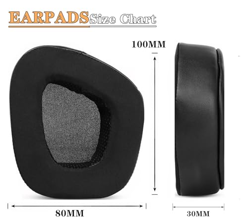 Ear Pads for Corsair Void Pro/Void RGB Elite/Void RGB SE | Gaming Headsets Replacement Cooling-Gel Cushions with Breathable Ice Silk Fabric-Black