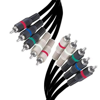 Component AV Switch Box with 5 RCA Cable 6ft