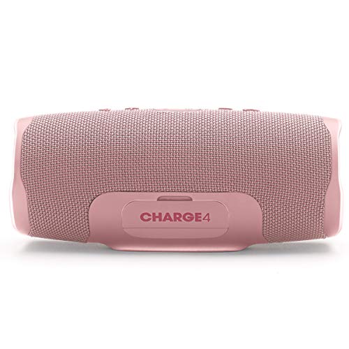 JBL Charge 4 - Portable Bluetooth Speaker - Pink | Wireless Bluetooth Streaming, Up to 20 hours of playtime, IPX7 waterproof, JBL Connect, Durable fabric and rugged material - color: Pink