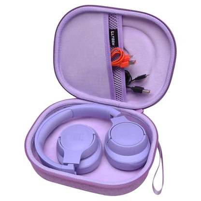 Case for JBL Tune 770NC/510BT/720BT/520BT/670NC/520C Headphones Purple | Hard Carrying Travel Case for JBL Live 770NC/670NC/680NC/780NC Headphones - color: Purple