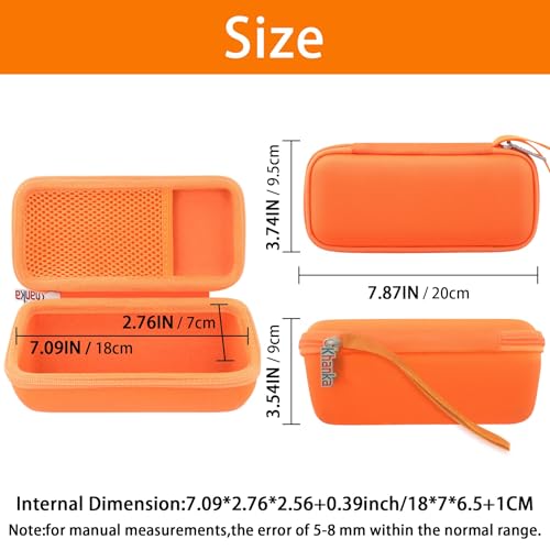 khanka Hard Travel Case Replacement for Sonos Roam 2 / Sonos Roam Portable Smart Bluetooth Speaker - color: Orange