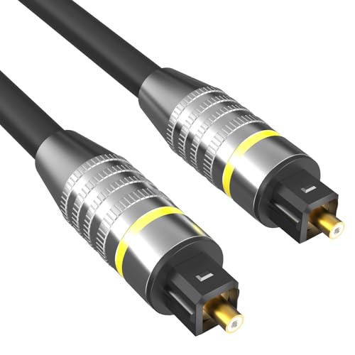 Optical Audio Cable, 1.5m/5ft Optical Cable for Soundbar | Fiber Optic Audio Cord Compatible with Samsung,Vizio, LG,Bose,Sony,Sonos,TV,Projector,DVD,Amplifier