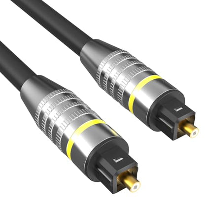 Optical Audio Cable, 1.5m/5ft Optical Cable for Soundbar | Fiber Optic Audio Cord Compatible with Samsung,Vizio, LG,Bose,Sony,Sonos,TV,Projector,DVD,Amplifier