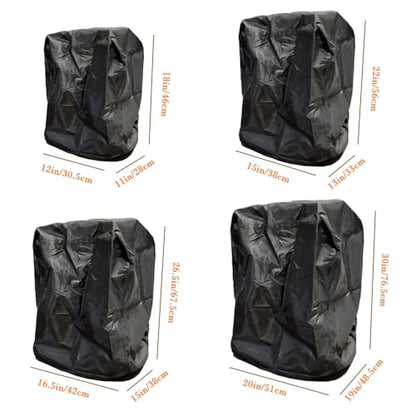 15 Inch Outdoor Powered Speaker Dust Cover - Heavy Duty, Waterproof, Sun Resistant - Fits Wall Mounted Speakers - Full Protection (15x13x22 Inch, Black) - size: 15x13x22 Inch