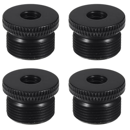 4 Pcs Microphone Accessories Mic Stand Adapter 1/4 Female to 5/8 Male Screw Adapter Thread Tripod Screw Mic Foot Thread for Microphone Stand Mount to Camera Tripod
