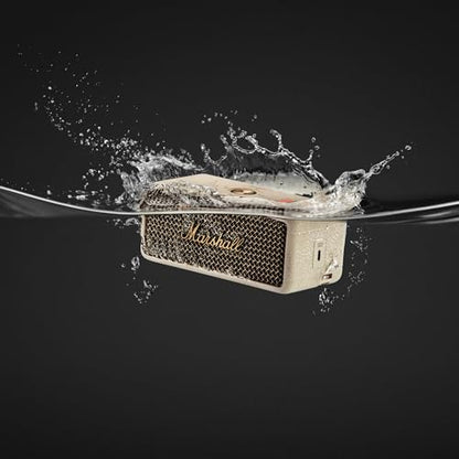 Marshall Emberton III Portable Bluetooth Speaker - Rugged Waterproof/Dust-Proof Design | Loud Stereo Sound, Deep Bass | Compact and Wireless for Travel and Outdoors - Cream - color: Cream