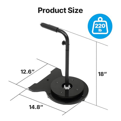 Rotating Aluminum Cable Caddy for Wire & Cable Reels,Supports up to 220 lbs | Heavy-Duty Aluminum Cable Caddy With Dual Ball Bearing Rotation, Supports Vertical And Horizontal Use, Quick Install