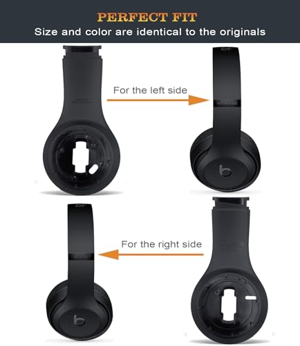 Studio 3 Inside Panel Studio3 Replacement Parts Inner Earphone Shell Accessories Compatible with Beats by Dr. Dre Studio3/A1914 Studio 2 Wireless/B0501 Headphones (Matte Black) - color: Matte Black