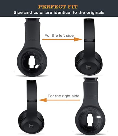 Studio 3 Inside Panel Studio3 Replacement Parts Inner Earphone Shell Accessories Compatible with Beats by Dr. Dre Studio3/A1914 Studio 2 Wireless/B0501 Headphones (Matte Black) - color: Matte Black