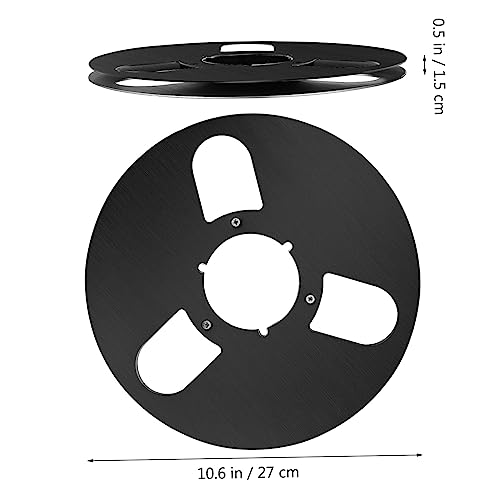 KICHOUSE Audio Take up Reel Aluminum Alloy Empty Tape Reel Recorder Accessory Low Noise High Output for Recording