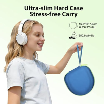 Kid Headphones Case for iClever/Acer/MIDOLA Headphone,Blue+Green,Case Only | for iClever BTH20 BTH12 HS19 BTH22 BTH26/Candy Bila/Acer/JBL/MIDOLA/JoySpark/JLab/ADOOPE/Spiderman/EarFun/ Etc Kids Headphone - color: Outer Blue+Inner Green