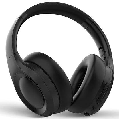 Active Noise Cancelling Headphones, Bluetooth Over Ear, Hi-Fi Stereo,100H Playback Time, High-Resolution Audio, Water Resistant, Deep Bass, Memory Foam Ear Cups, Home, Office, Studio,Travel, Work, Gym - color: Black