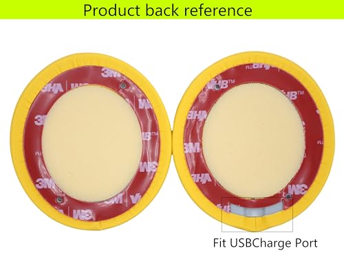 Replacement Ear Pads Compatible with Beats Solo 3.0 Wireless Yellow - color: Yellow