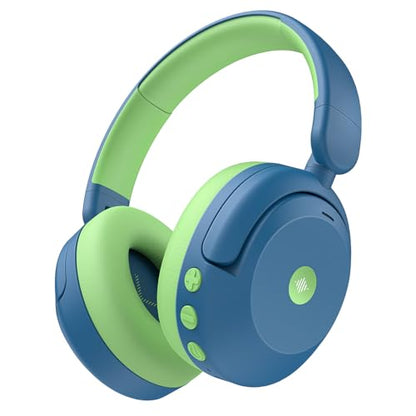 iClever BTH20 Active Noise Cancelling Headphones for Kids Toddler Travel | SafeSound Tech3.1, 60H Play Time, USB C AUX Cable, Award-Winning Kids Bluetooth Wireless Headphones for Boys/Girls/Autism - color: Blue
