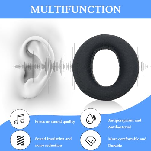 Adhiper Replacement Ear Pads for Sony PlayStation 5 Pulse PS5 3D Headset | PS5 Breathable Mesh Ear Cushions,Securely Memory Foam Headset Earpads,Durable, Noise-Reducing Headphone Pads(Black） - color: Mesh Black