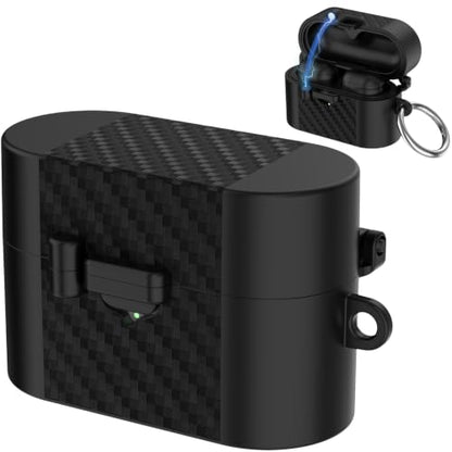 Miimall Silicone Case Compatible for Sony WF-1000XM6, Magnetic Attraction Anti-Scratch Shockproof Dustproof Men and Women Full Protective Case Cover for Sony WF-1000XM6 Wireless Earbuds (Black) - color: Black