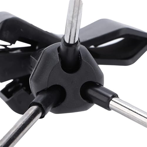 HERCHR Desk Mic Stand, Desktop Microphone Stand Adjustable Mic Stand Foldable Tripod Desk Mic Portable Mic Table Stand Mic Tripod Stand Desk Mic Mount for Online Broadcasting Chatting Singing