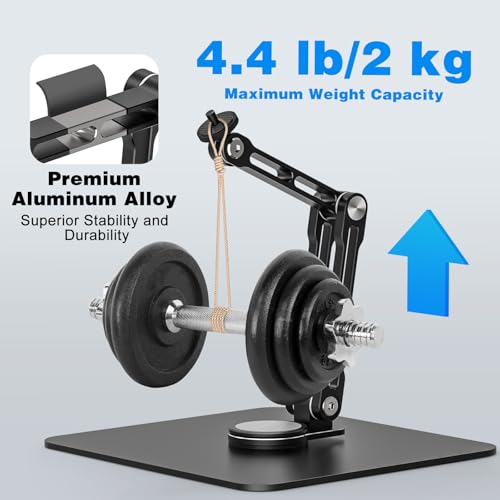Mic Stand Desk, 360° Rotatable Desktop Microphone Stand, Max Load 4.4 lb, Adjustable Microphone Desk Stand Mount with 1/4“ 3/8“ 5/8” Screw and 2 Mic Clip, for Recording Podcasting Streaming Studio