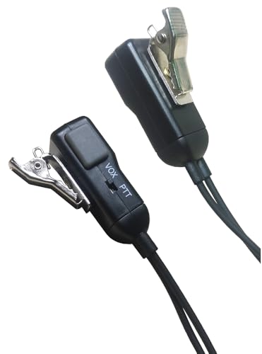 CYen Two-Way Radio Earpiece Compatible Midland Ear-Clip Headset for Midland Walkie Talkie Earpiece GXT1000VP4 T51VP3 T10 X LXT600VP3 2 Pack
