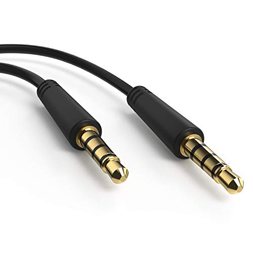 Ancable 6 Ft 3.5mm Audio & Video AV AUX Cable for Insignia Dual Screen Portable DVD Player - size: 6-Feet