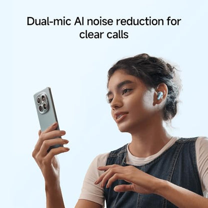 Redmi Buds 8 액티브, 세미 인이어 디자인의 무선 이어폰, 14.2mm 티타늄 다이어프램 드라이버, 블루투스 5.4, 37시간 긴 배터리 수명, 듀얼 마이크 AI 노이즈 캔슬링, 구글 패스트 페어, 블랙 - style: Buds 8 액티브 블랙