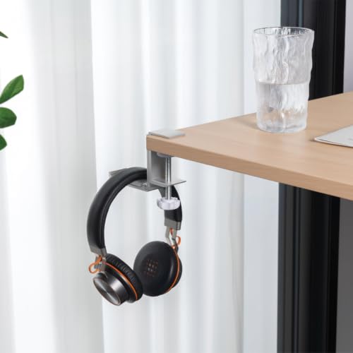Desky Foldable Headphone Hook Silver - color: Silver