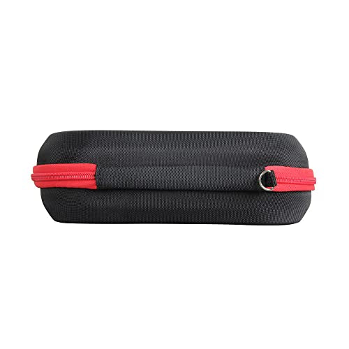 Hermitshell Hard Travel Case for Silensys E7 / PurelySound/MOVSSOU/COWIN/Tapela/Audonia Active Noise Cancelling Bluetooth Headphones (Black+Red) - color: Black+Red